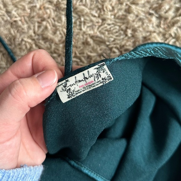 FREE PEOPLE So Fine In Shine Halter Bodysuit - Picture 3 of 3